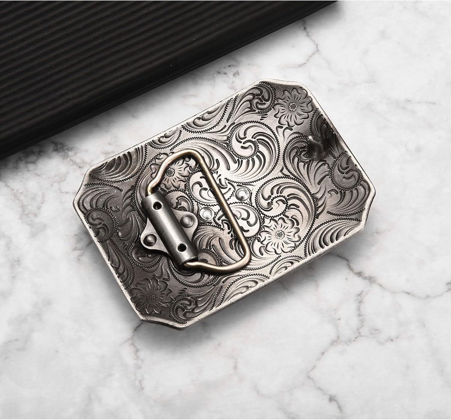 Western Belt Buckle for Men, Bull Cowboy Belt Buckle, Running Horse Cross Rodeo Texas Star Belt Buckle