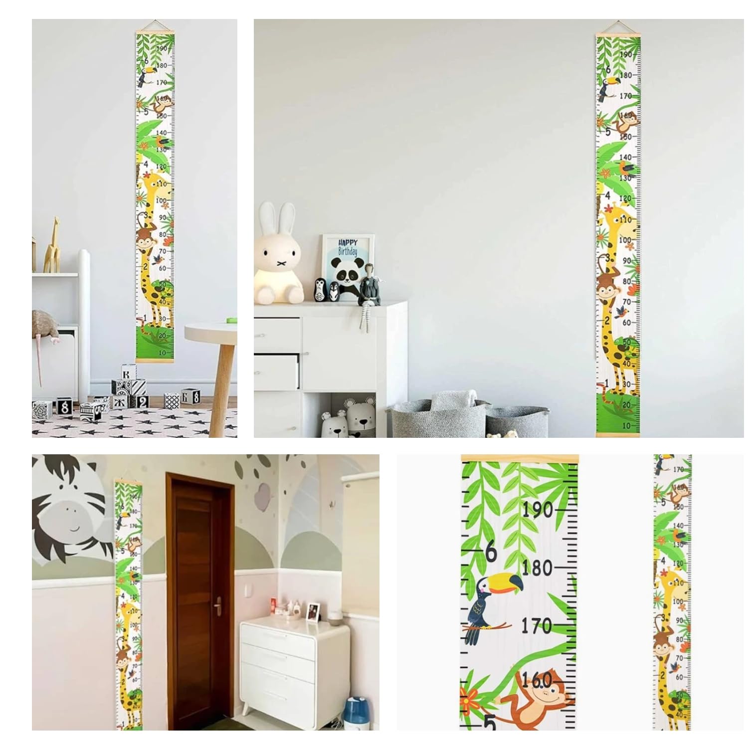 Toise en bois personnalisée - Tableau de croissance - Prise facile - Toise de mesure - Hauteur - Tableau de hauteur - Tableau de mesure - Règle de hauteur à suspendre - Toise adorable