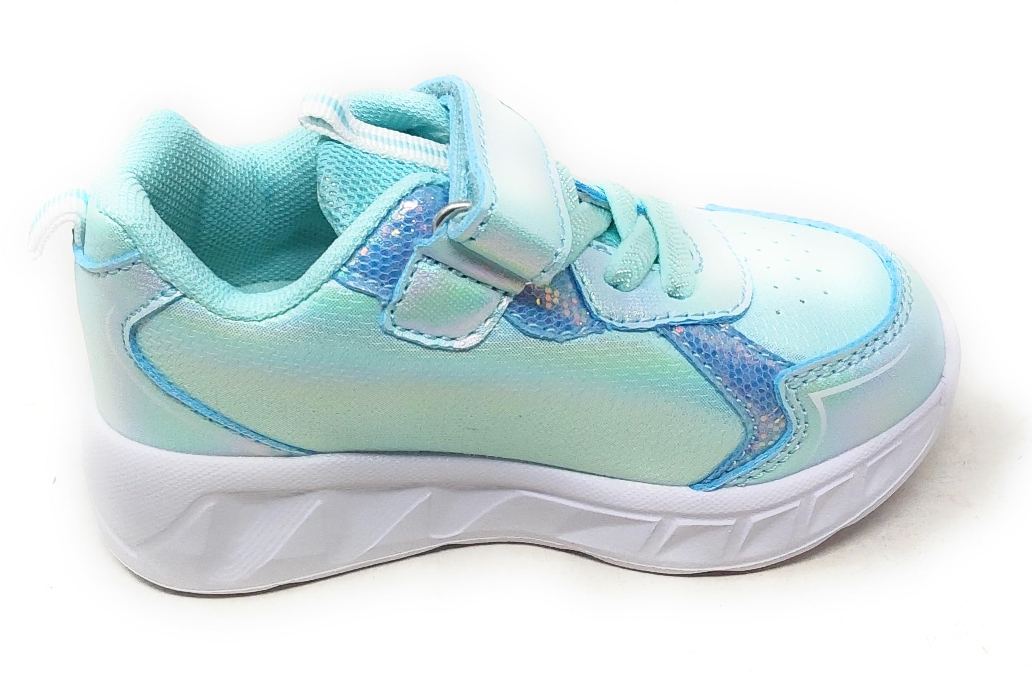 Zapatillas deportivas Frozen con luces, D4310823S, color azul agua, para niña, zapatillas de con suela amortiguada