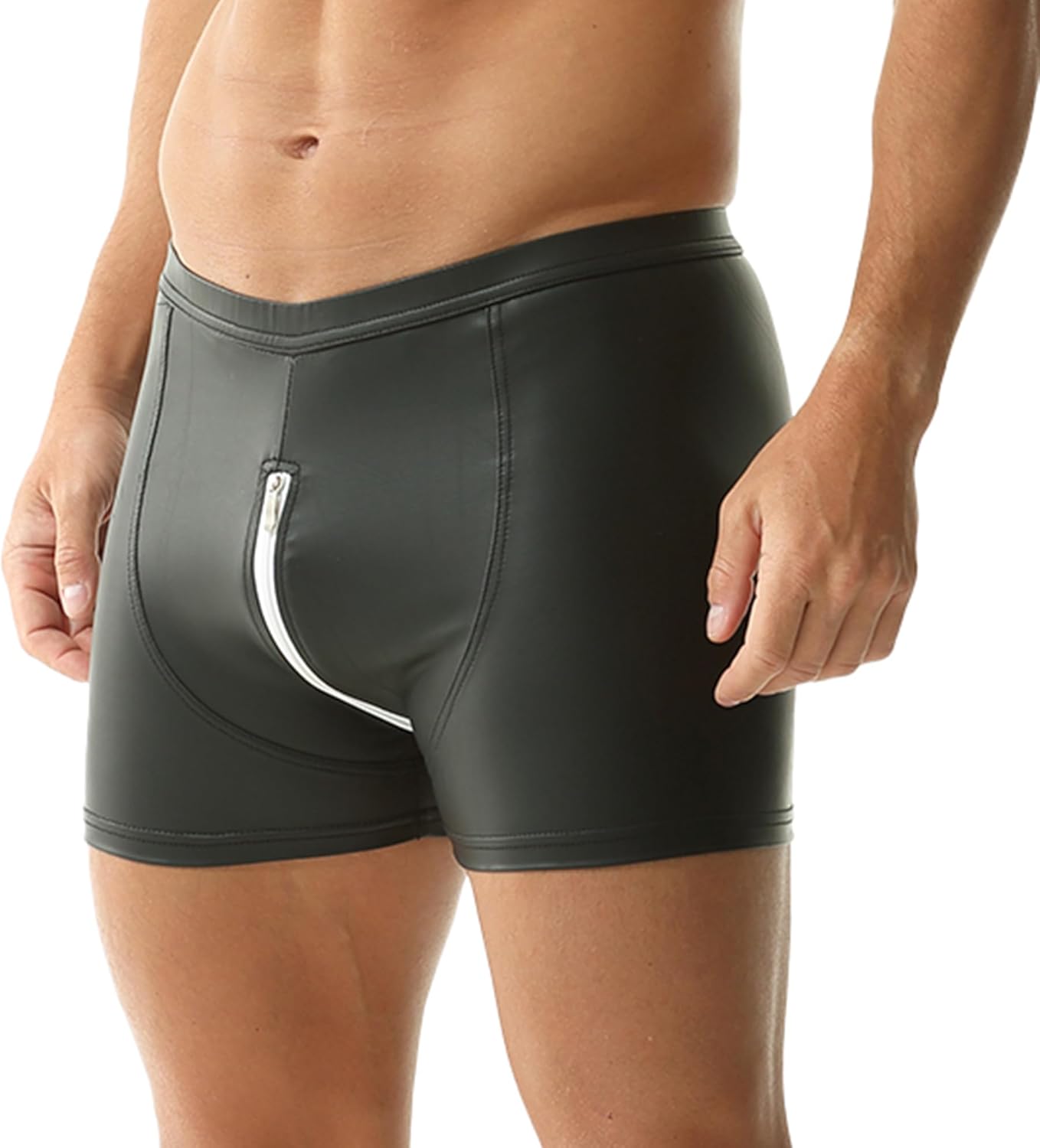 QiaTi Men's Shorts Slim Fit Hot Short Pants Tight Shorts for Holiday Casual Men - Image 2