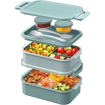 WayEee Lunchbox Erwachsene 2130ml Gro  Volumen Bento Box Auslaufsicher Brotdose Erwachsene BPA Frei f r B ro Schule