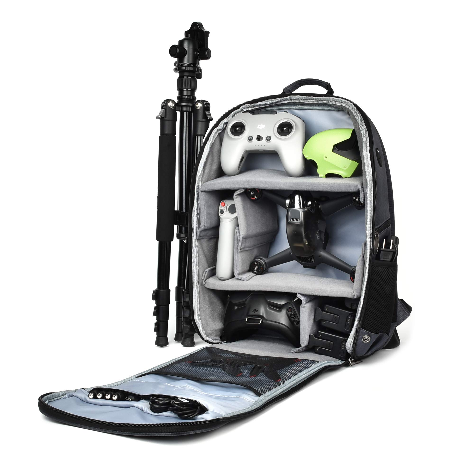 Backpack for DJI FPV / DJI Avata Drone : Holds Full Combo Kit - shoulder Carry bag PU Protective Travel Hand Bag Safe Multi Storage case For Charger, Hubs, Battery , Any RC（Gray) - 5 years Warrantied (B0BTWDCQBP) Amazon Price History, Amazon Price Tracker