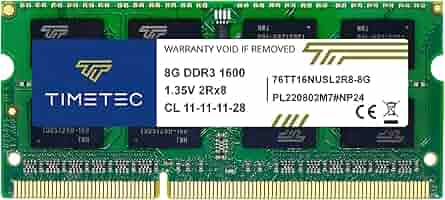 Amazon | Timetec 8GB ノートPC用メモリ DDR3L / DDR3 1600MHz