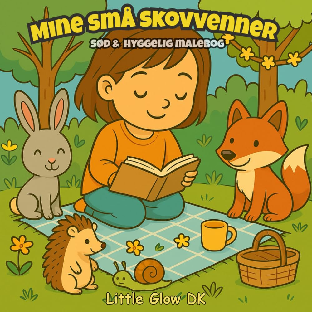 Mine små skovvenner: En sød og hyggelig malebog (Danske malebøger)