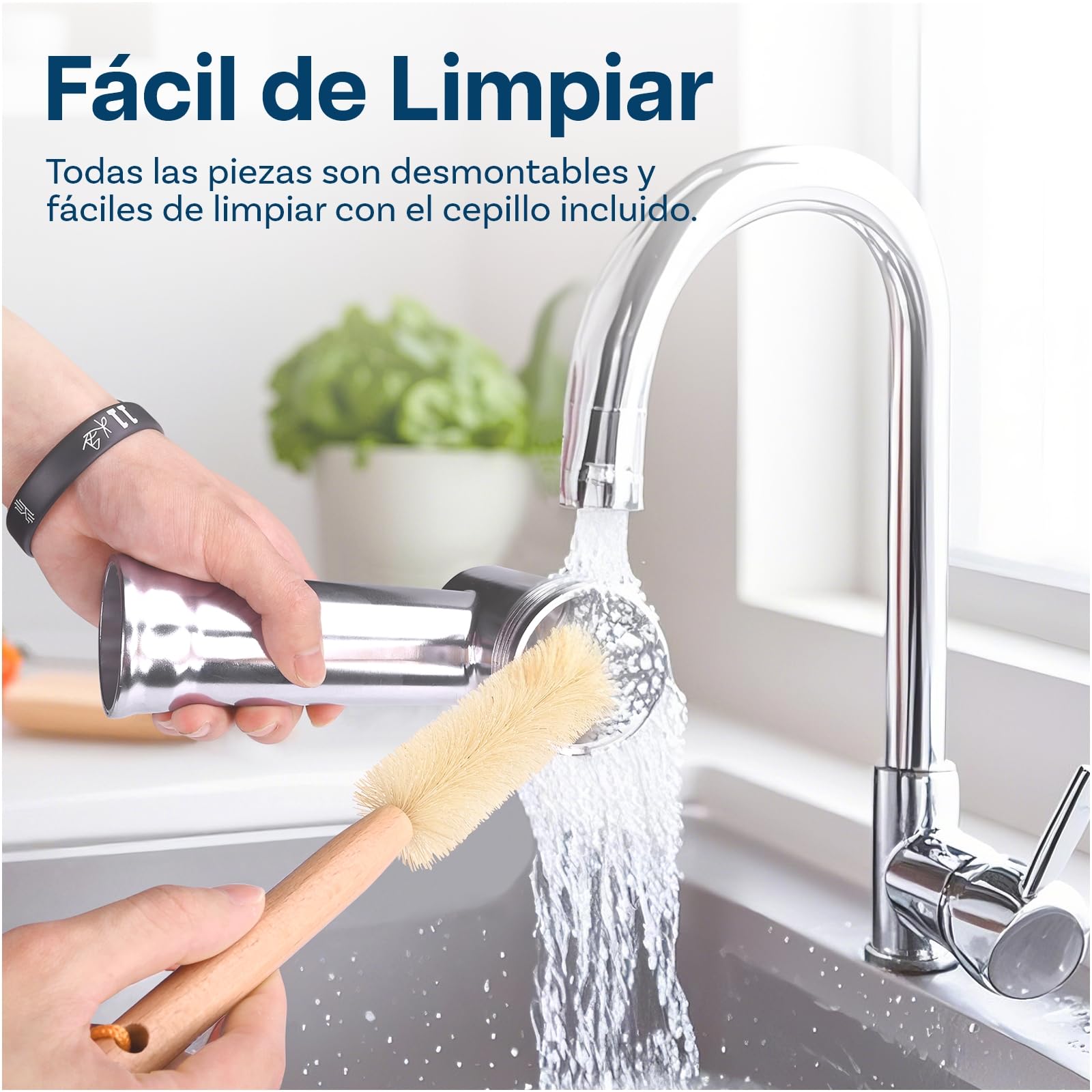 Accesorio Picadora de Carne para KitchenAid Batidora de Pie - Accesorio Trituradora de Alimentos con 4 Platos Picadores, 2 Tubos de Relleno de Salchichas, 2 Cuchillas Picadoras por MMOBIEL