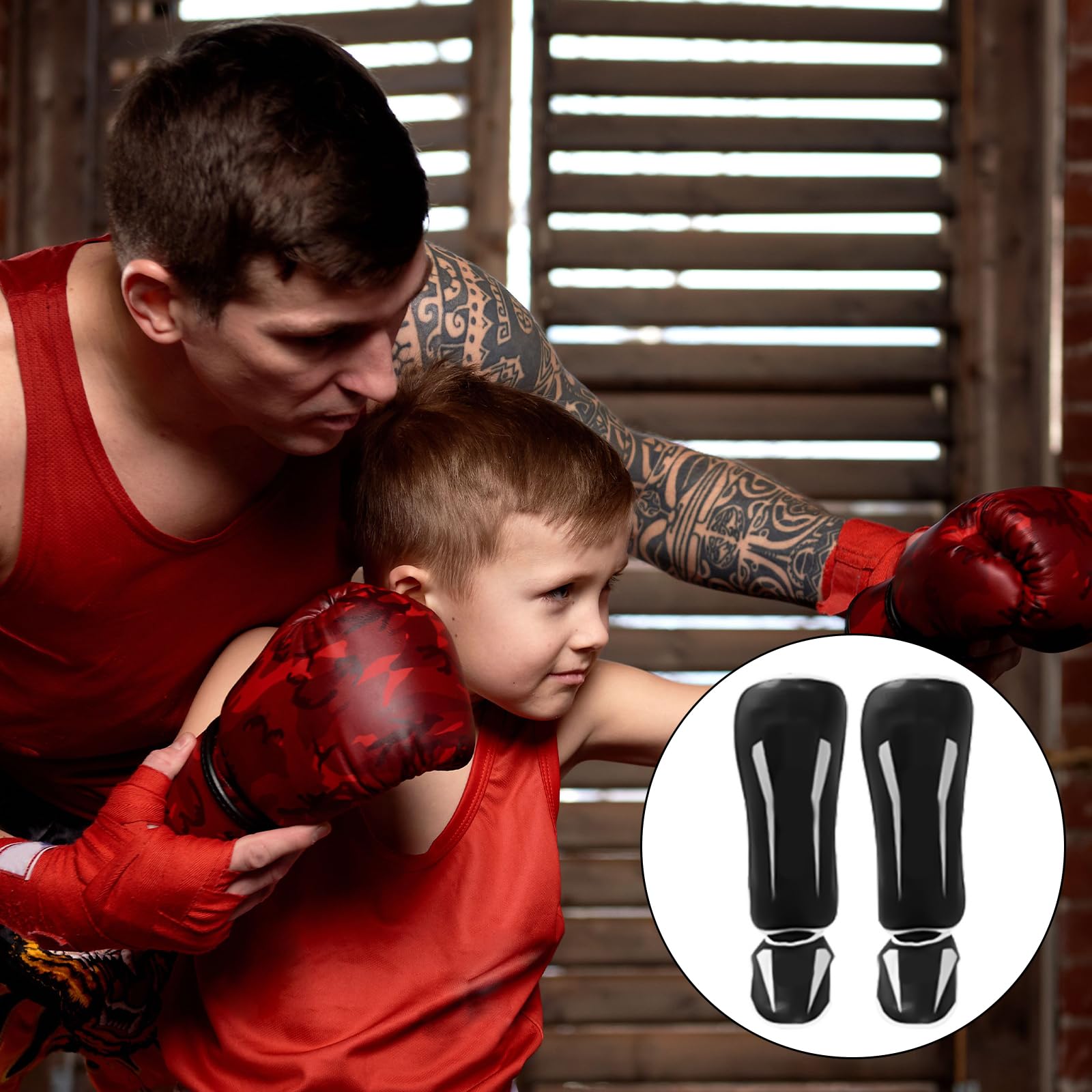 Protège-tibias en mousse pour arts martiaux, boxe, fitness, kickboxing, Muay Thai, entraînement Pad