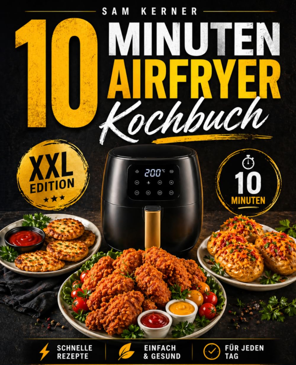 10 Minuten Airfryer Kochbuch XXL: Schnelle, einfache und unkomplizierte Rezepte für den Airfryer.