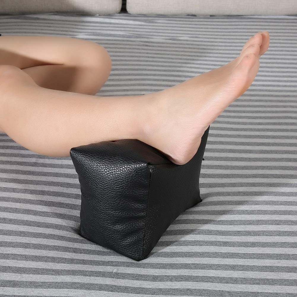 BTIHCEUOT Nail Hand Rest, Nail Arm Rest Nail Art Table Hand & Foot Pillow Soft PU Arm Rest Salon Manicure for Nail Techs Use (Black)