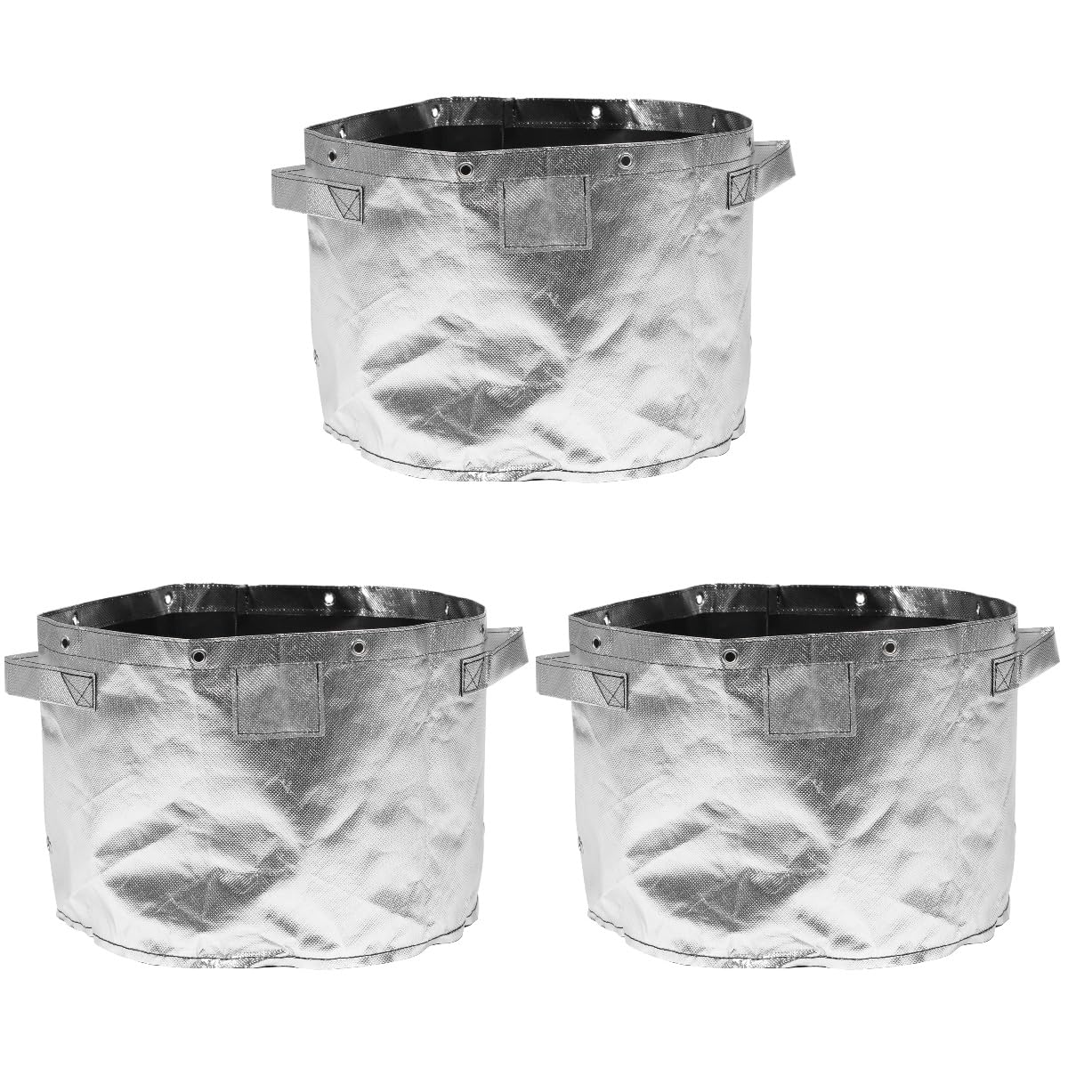 3 Pz Sacchetto Per Foglie Secchio Per Compost Verde Pattumiera Pieghevole Bidone Della Spazzatura Di Grandi Dimensioni Cestino Per Rifiuti Da Giardino Mini Coperchio Silver Stoffa SUPVOX