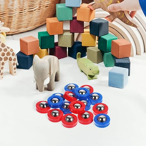 Miniatura 5 de Operitacx Juego de 16 piezas de repuesto de mini tabla de tejo, juego de repuesto de rodillos para tejo, accesorios de tejo, juego de discos de tejo