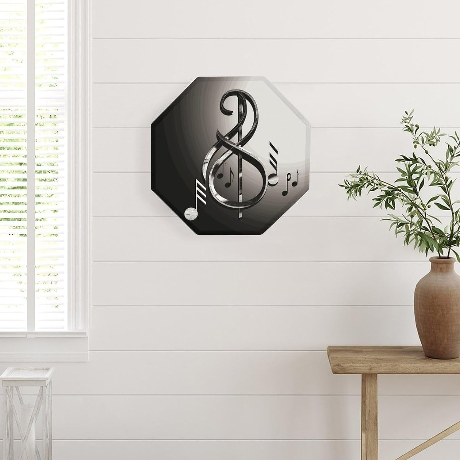 Funny Decorative Sign, Personalized Metal Music Symbol Sign for Wall Decor, Custom Tin Signs 1PCS for Bar, Lightweight Plaque for Garden, Bedroom Decor Poster 11.8 Inches image 3