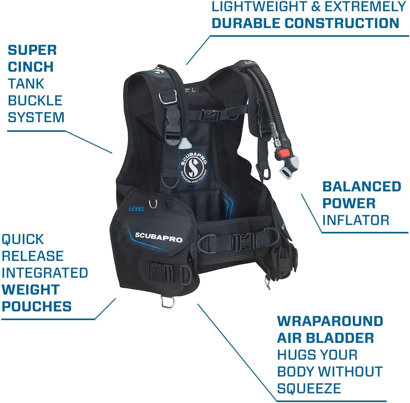SCUBAPRO Level BCD with Balanced Power Inflator (BPI), S (2020)