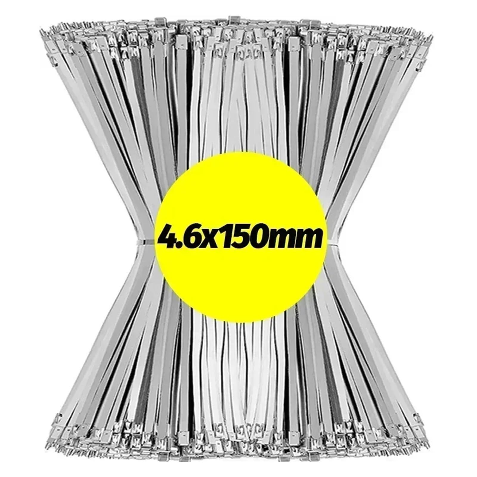 LYVQZPWLRcâble en acier inoxydable, Lot de 20/200 serre-câbles en acier inoxydable, réutilisables, auto-obturants, anneau de fixation, attaches de câbles, matériel métallique polyvalent, organisateur