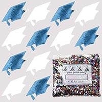 Vista 42 de Confeti Grad Cap Negro, Púrpura Combo - 2 bolsas de media onza (1 oz) (8400/8412)