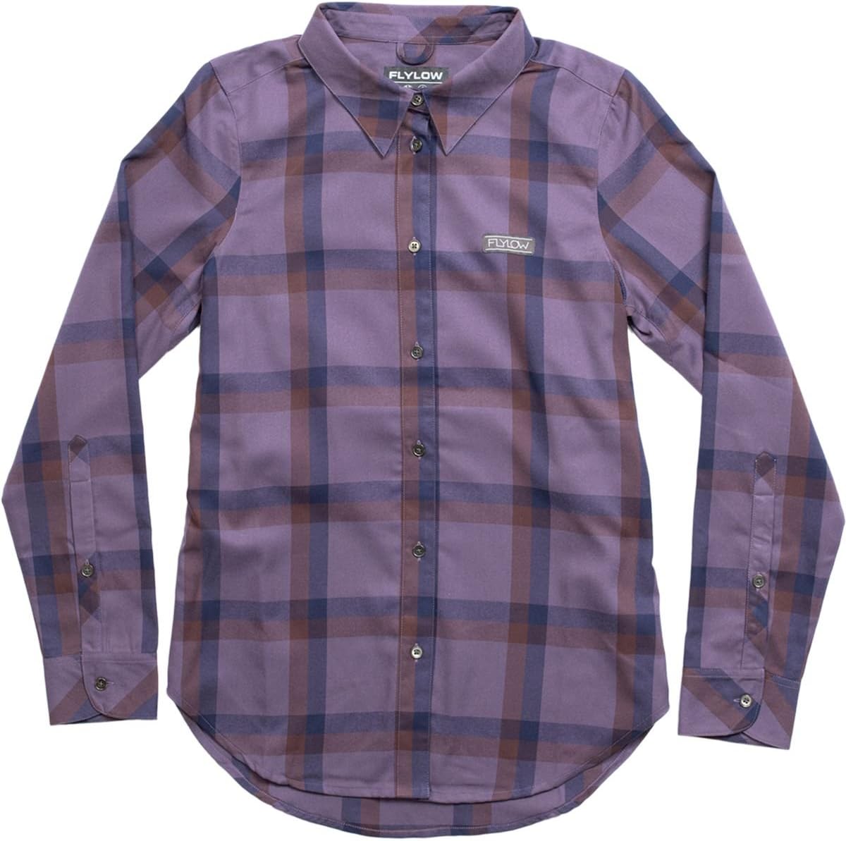 Flylow Brigitte Tech Flannel Shirt - Women's Lilac/Galaxy/Plum, S
