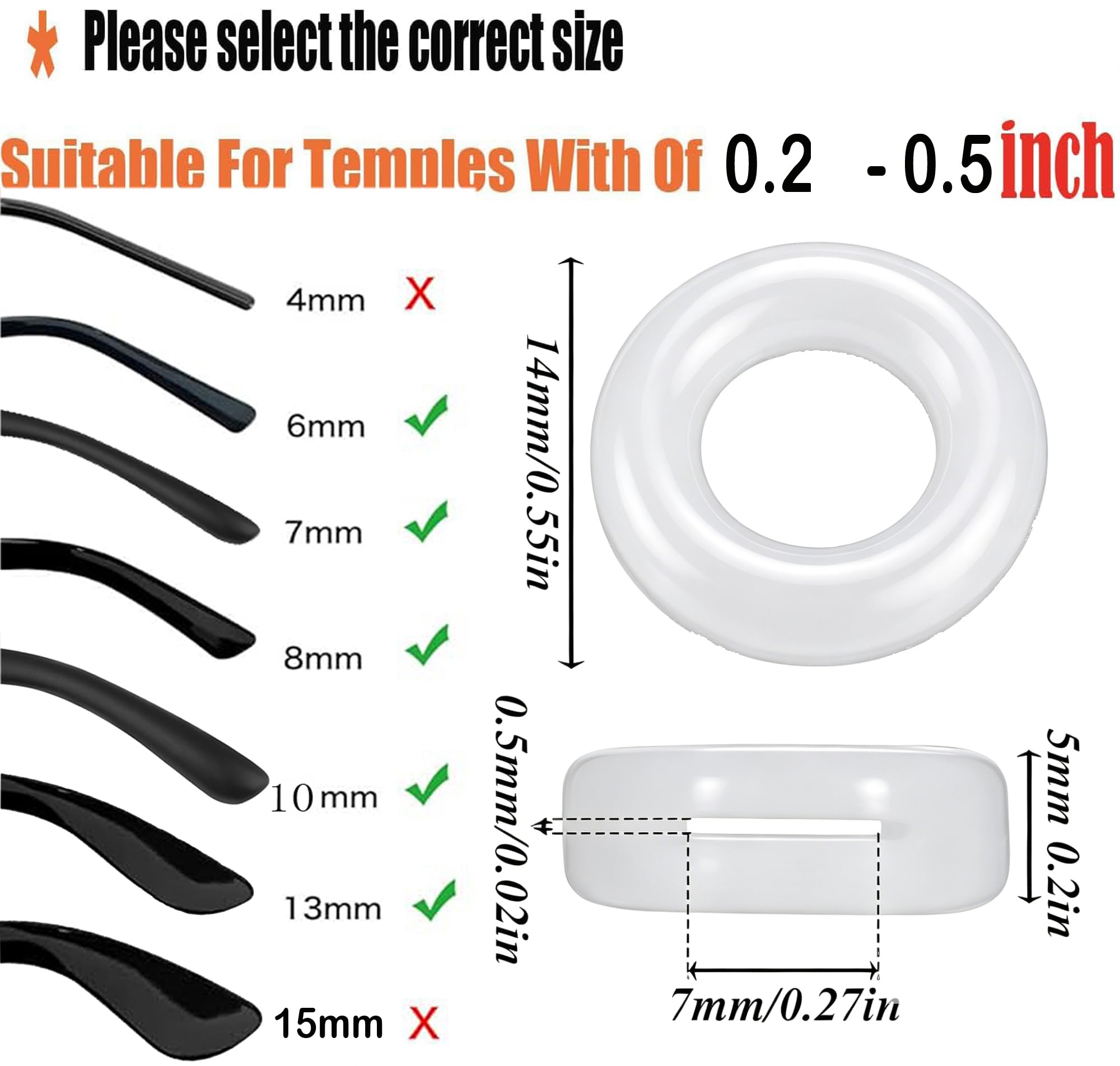 Glasses Ear Grips - Keep Your Glasses Secure! -3