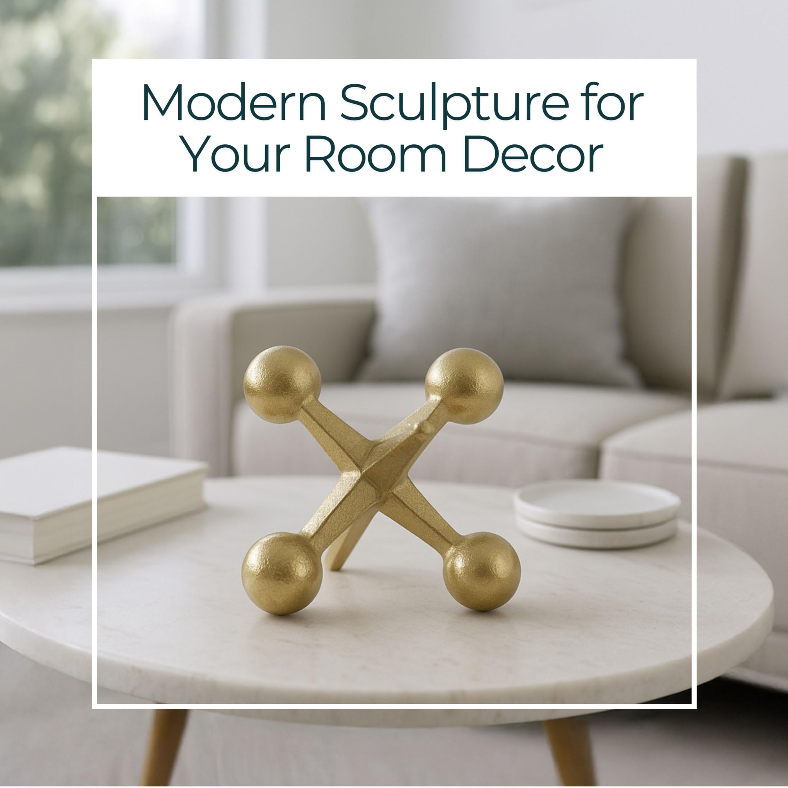 Amazon.com: Gold Metal Jacks Decorative Object – Abstract