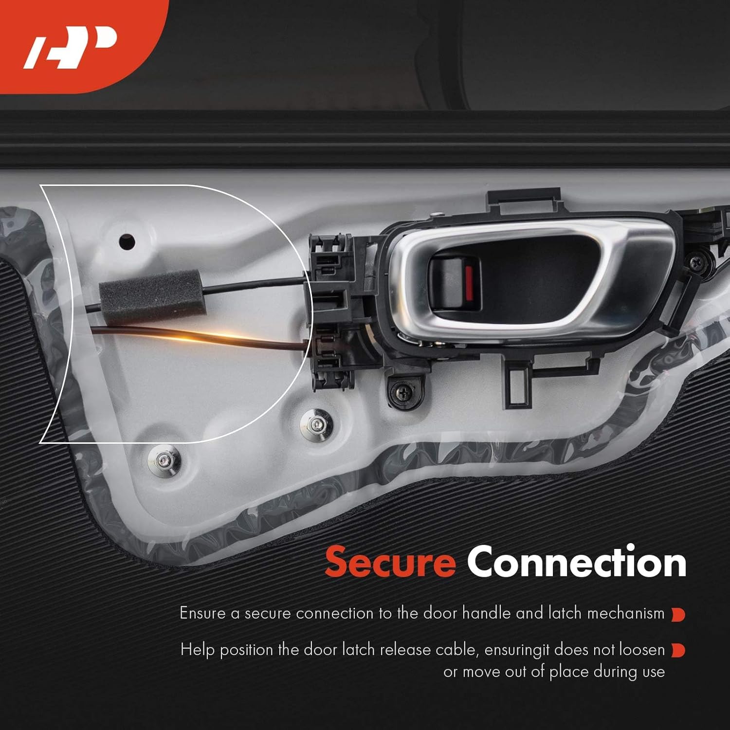 A-Premium 23.11 Inch Door Latch Release Cable Compatible with Chevrolet Tahoe 2008-2009 & GMC Yukon 2008-2009 & Cadillac Escalade 2008-2009, Rear Left or Right