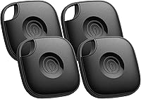 Tile Life360 Bluetooth Tracker 4-Pack (Black) - Key Finder, Item Locator, Phone Finder for iOS & Android
