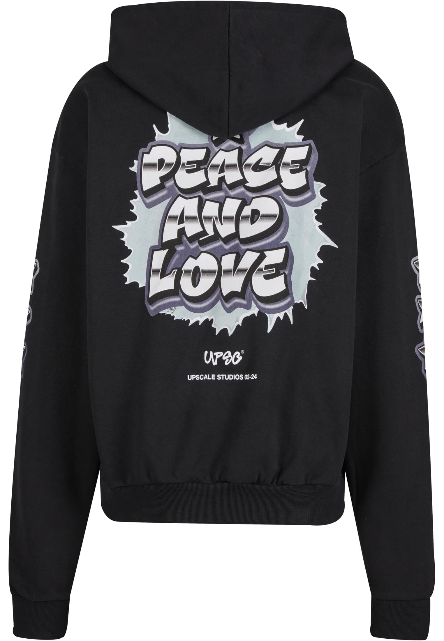 Mister tee Mt3189-peace&Love Ultra Heavy Oversize Hoodie Hooded Sweatshirt Hombre (Pack de 1)