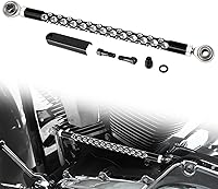 Vista 8 de Amazicha Varillaje de cambio negro compatible con Harley Davidson Softail Touring Road King Electra Glide Road Glide 1980-2024