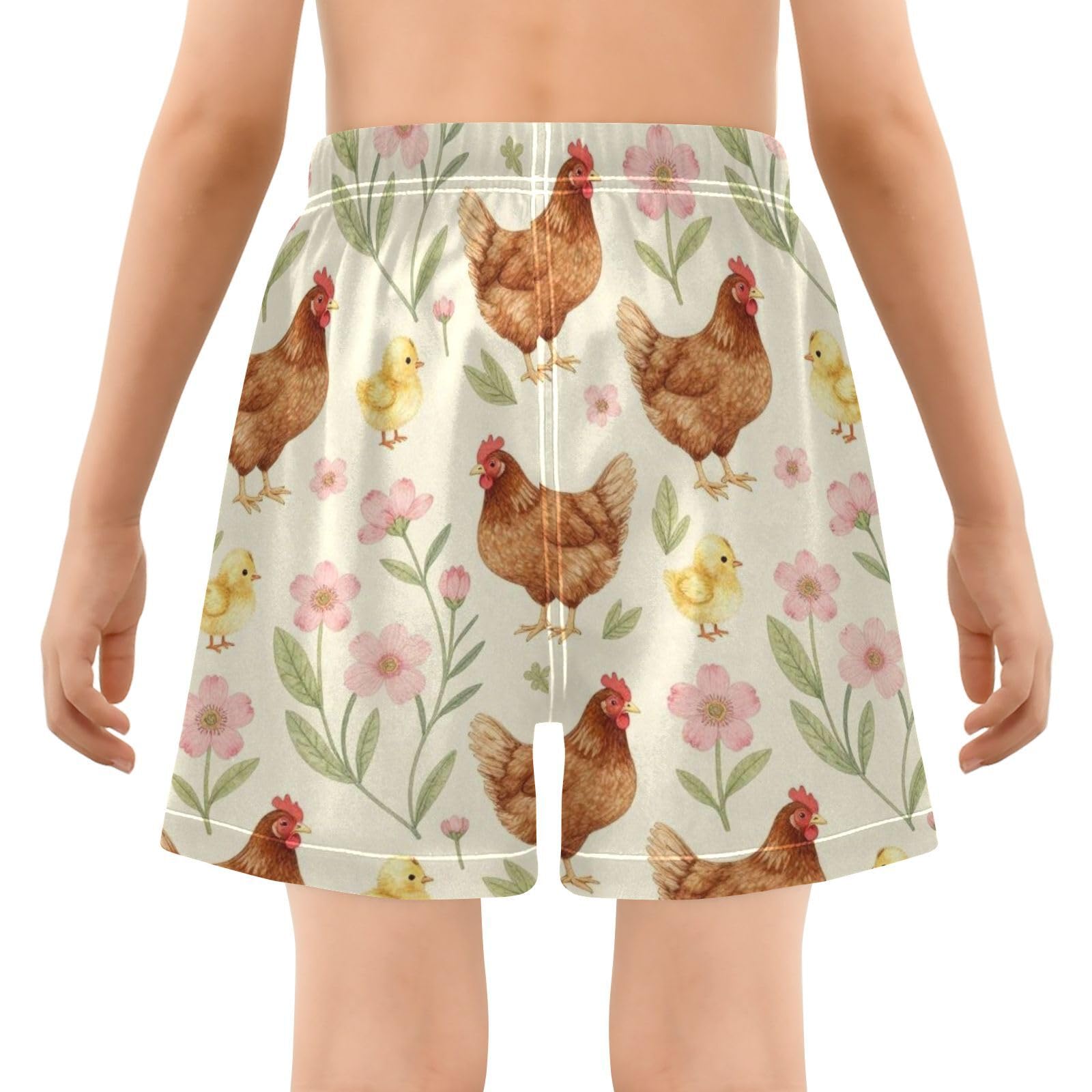 Short de bain double couche pour garçon avec coupe ample - 8