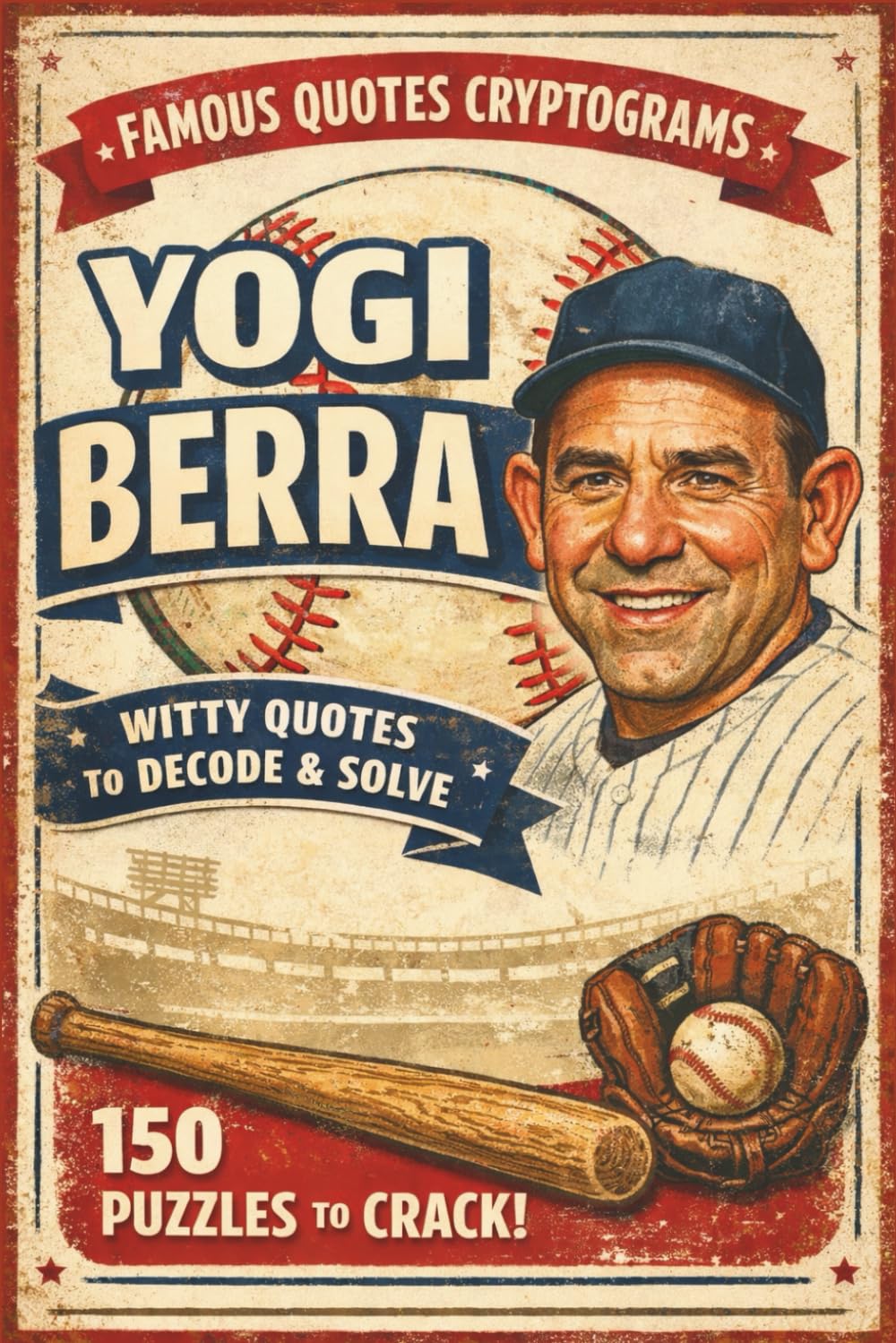 The Zen of Yogi Berra: 150 Cryptogram Puzzles: Decipher Hilarious "Yogisms" and Accidental Wisdom from the Legend of the Diamond – A Witty Code ... and Seniors (Famous Quotes Cryptogram Series)