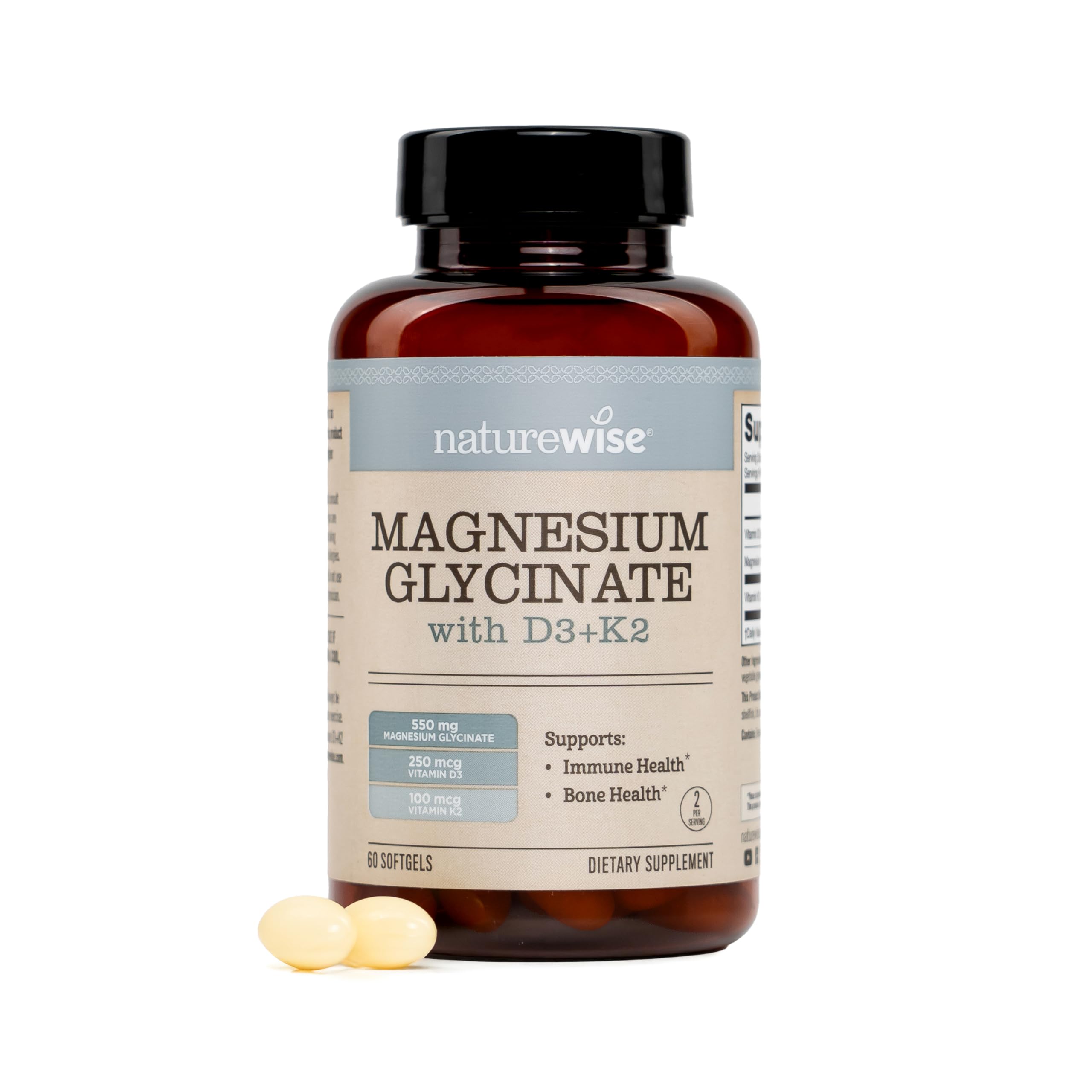 NatureWise Magnesium Glycinate D3 K2