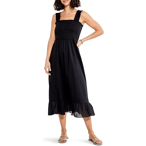 NIC+ZOE Women's Cotton Lawn Smocked Dress