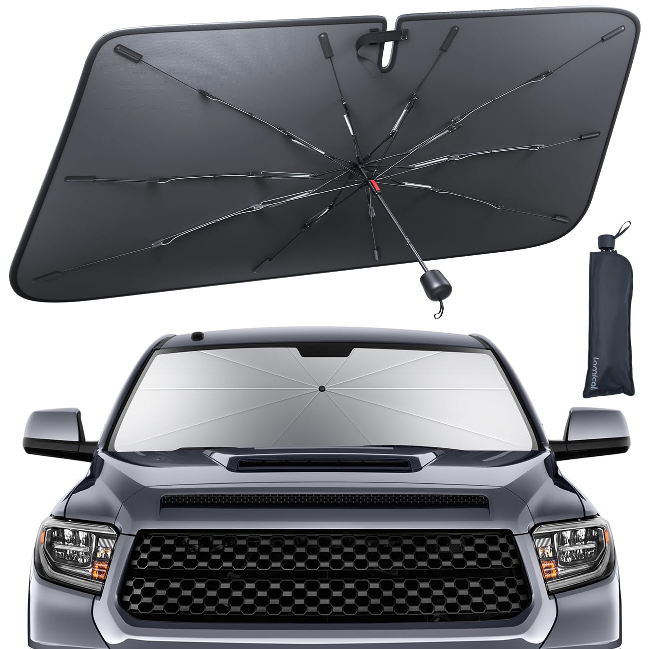 Tacoma 2016-2026 Foldable Car Windshield Sunshade Umbrella UV Block Coating