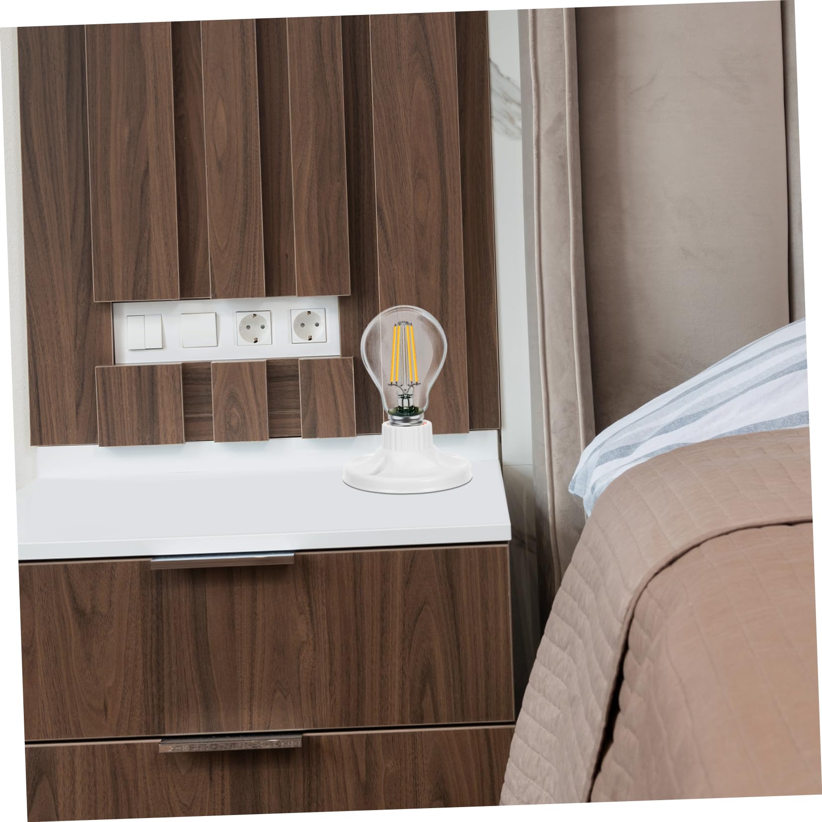 jojofuny 24pezzi Portalampada Prese Lampadine Per Lampade Da Facili Da Installare Adatte Per Ambienti Domestici e Commerciali Design Moderno e Resistente