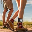Xxerciz Ankle Band Compatible with Large Fitness Pedometer, Breathable Sport Ankle Band with Transparent Pouch for Step Counter Accessory (Black) gallery image