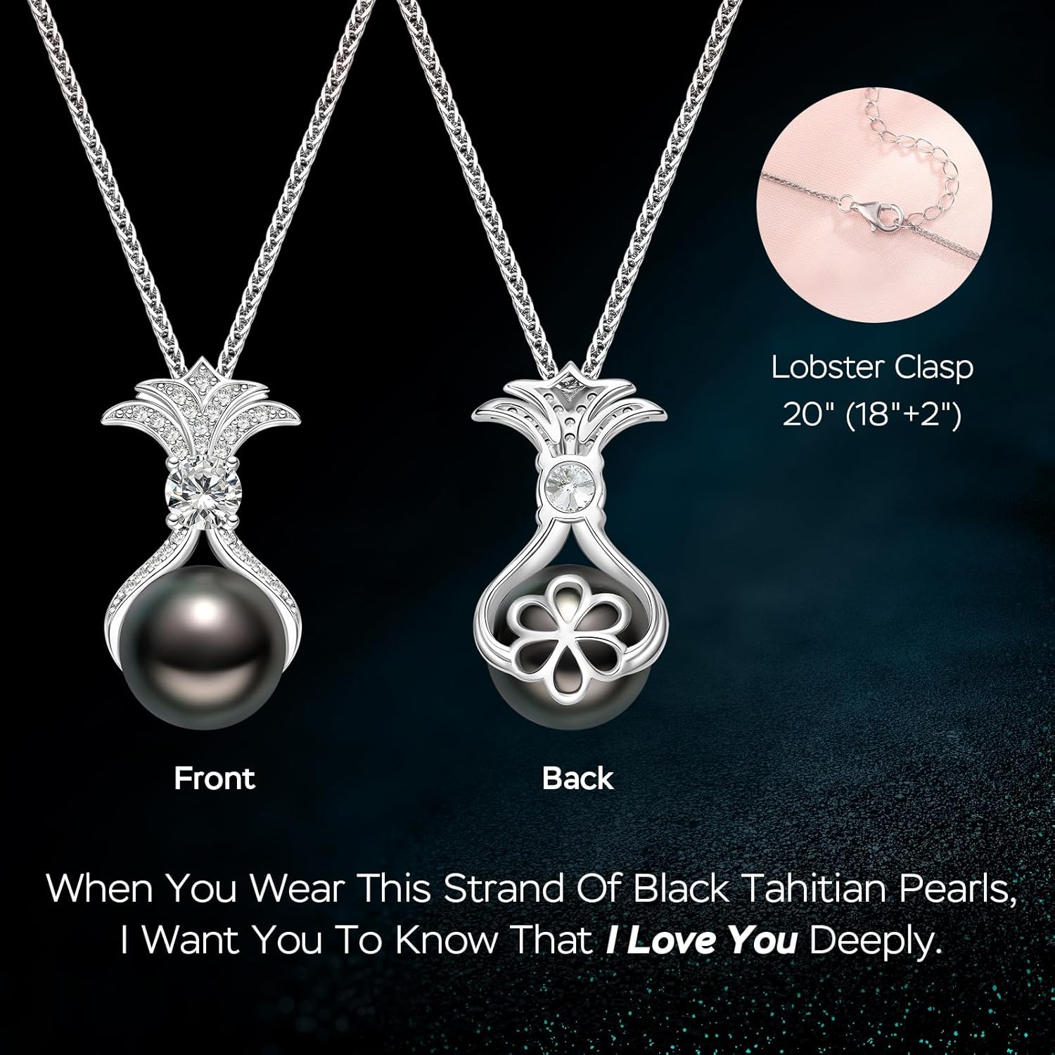 Gifts for Wife Women Anniversary -Pearl Necklace -Mom Girlfriend Her Fine Jewelry Mothers Day Valentines Christmas Birthdays Gift - Image 7