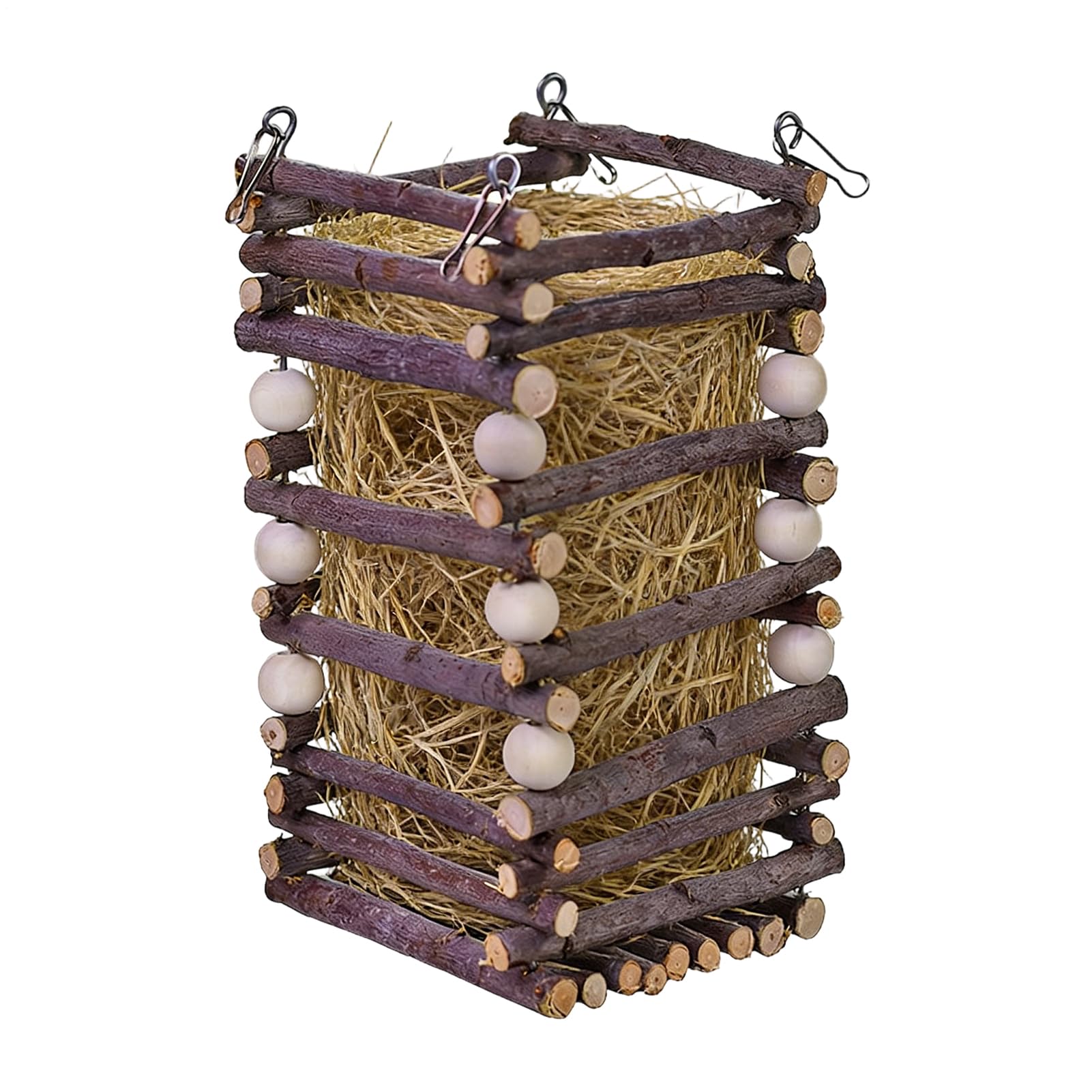 Mangeoire à foin lapin en bois 10x19 cm distributeur nourriture