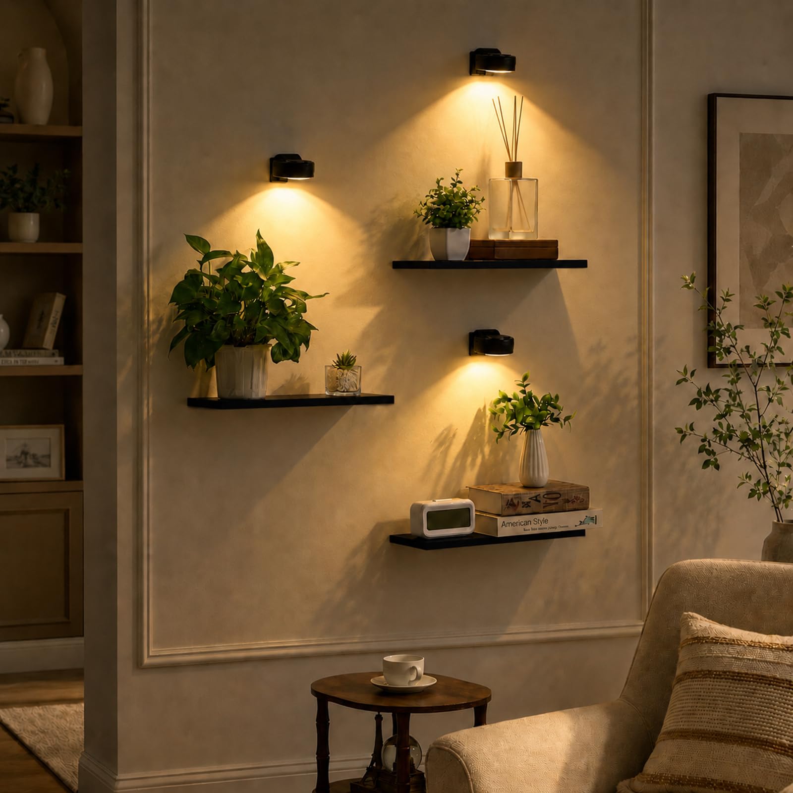 Photo 1 of Orvado 15.8 Inch Wooden Wall Hanging Plant Shelves - 3 Pack