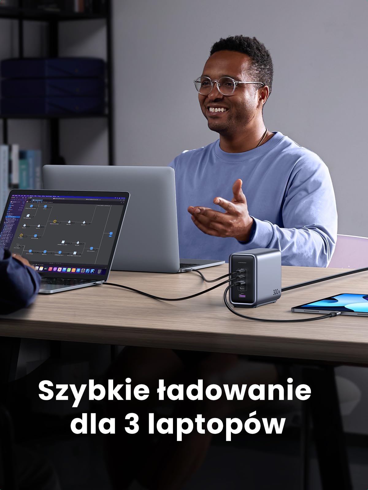 UGREEN Nexode Ładowarka 300 W z 5 portami, PD 3.1, maks. 140 W (pojedynczy port)