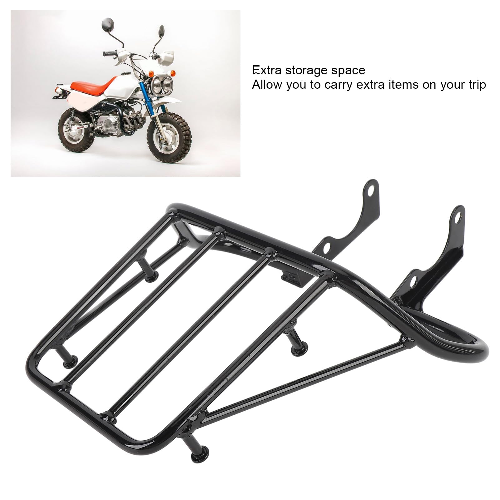 Amazon.com: Motorcycle Rear Luggage Rack, Tail Rack Support