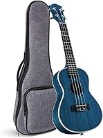 Vista 1 de Concert Ukelele Ranch - Instrumento profesional de ukelele de madera de 23 pulgadas con 12 lecciones gratis en línea y bolsa de concierto, guitarra