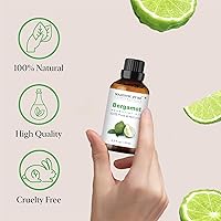 Vista 2 de MAJESTIC PURE - Aceite esencial de bergamota 100% puro para aromaterapia, masaje y usos tópicos, perfecto para difusor y difusor de aceites