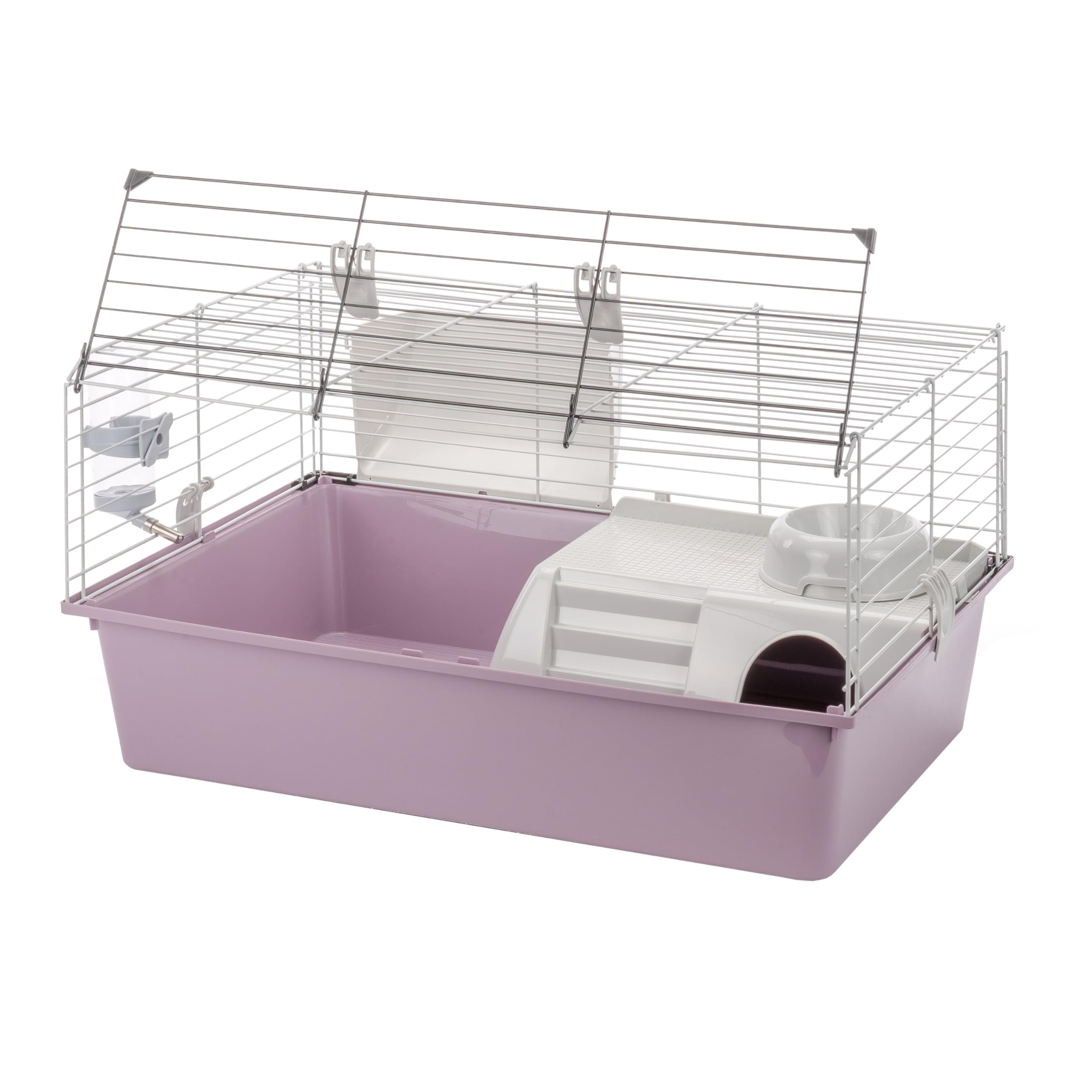 Ferplast Gabbia Roditori CAVIE 15 per Cavie, Porcellini d'India, in Metallo, Accessori Inclusi: Mangiatoia, Beverino, Casetta, Ciotola. 70x47xh37,5cm