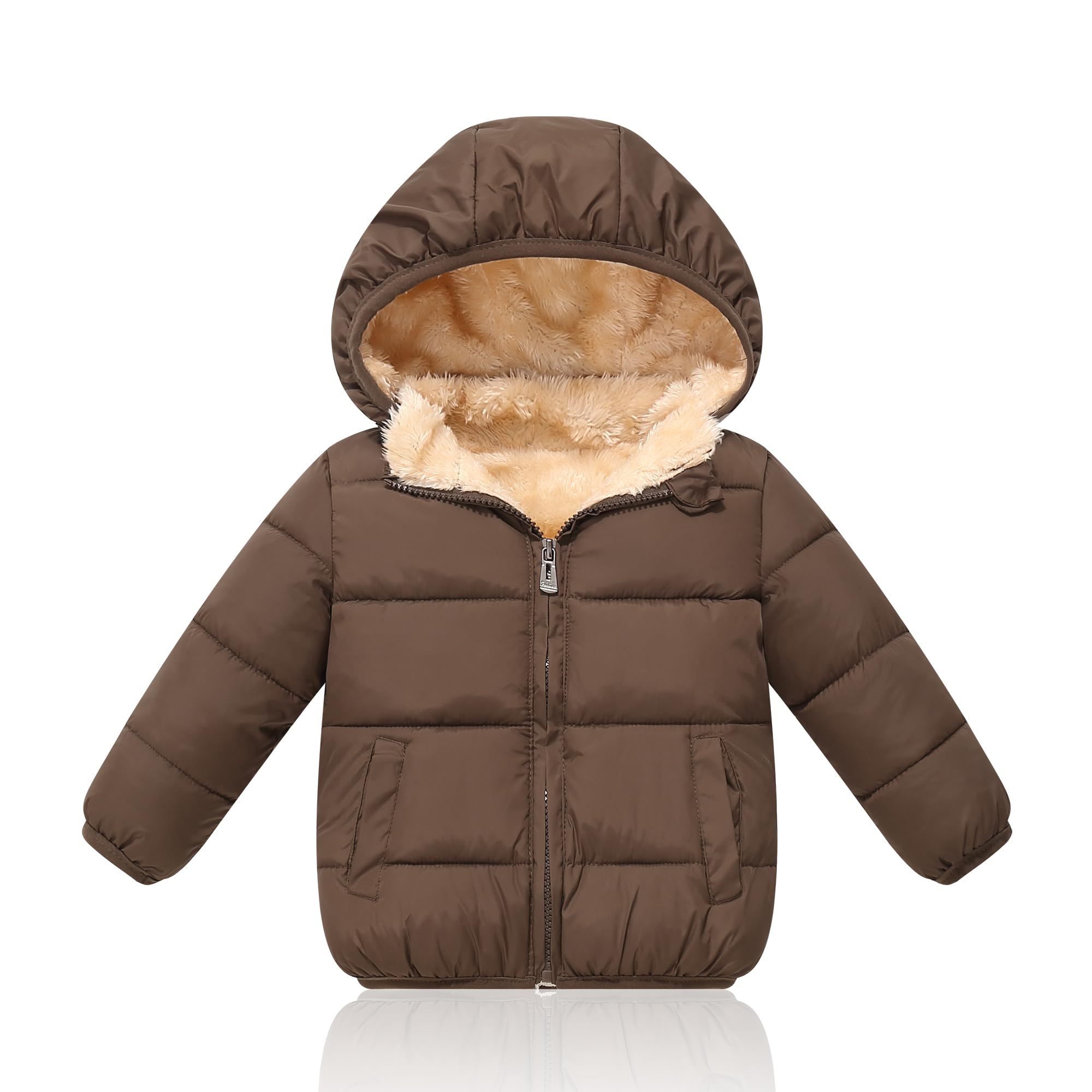 Toddler Winter Jacket Baby Boys Girls Fleece Coats