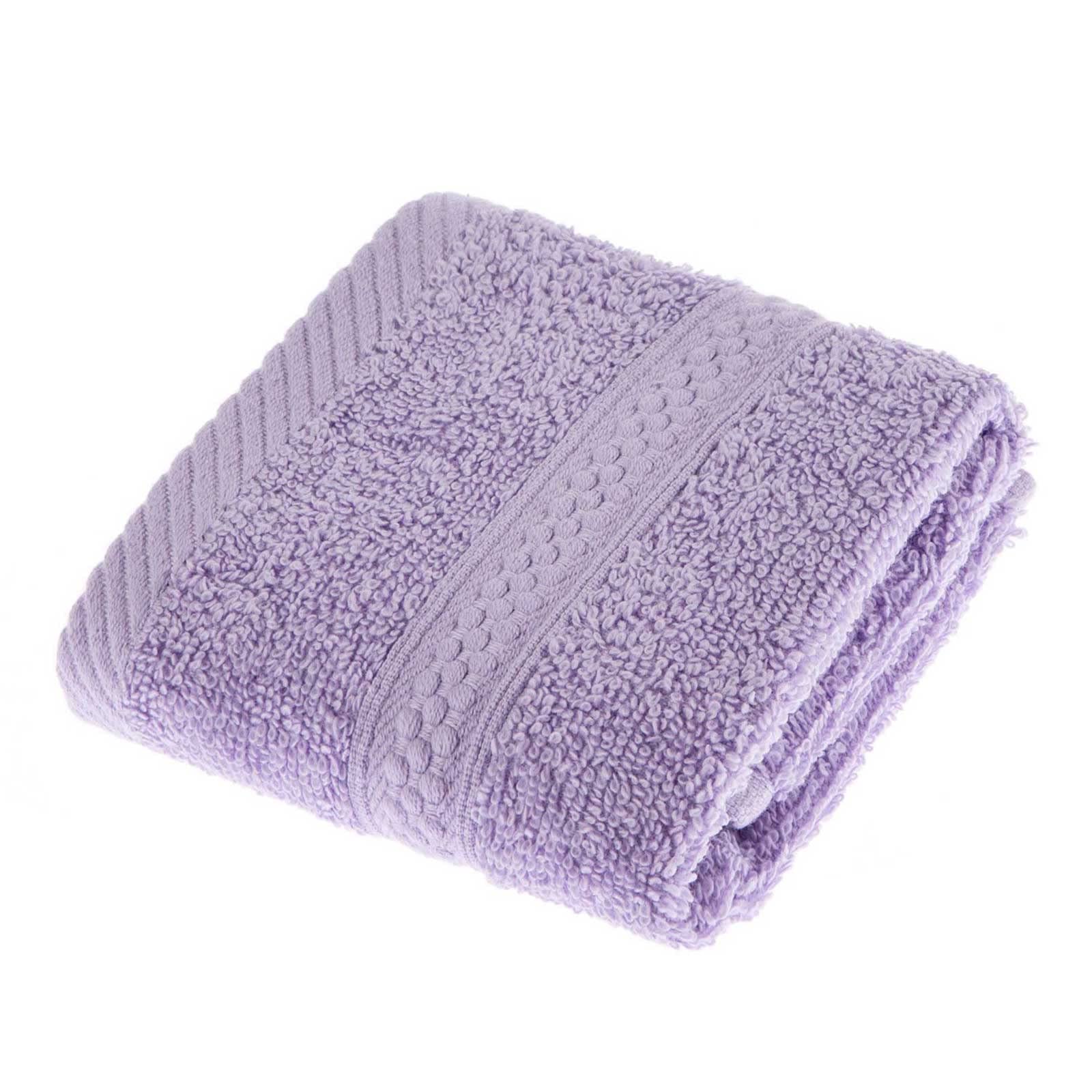 HOMESCAPES Lilac Turkish Cotton Face Cloth Flannel Super Soft Thick & Absorbent 500 GSM Towel Heavy Weight for everyday Luxury โ image 1