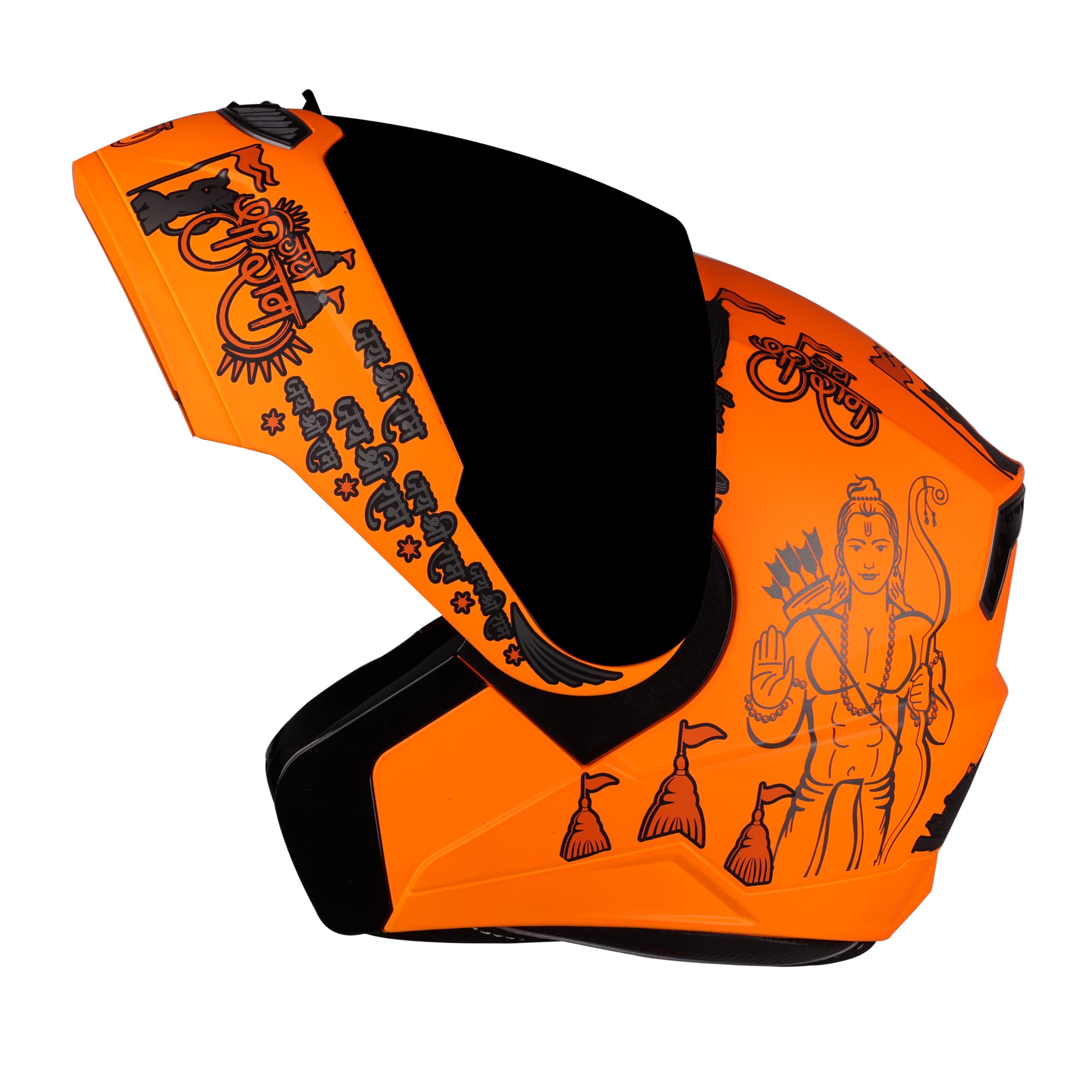 Steelbird SBA-7 Jai Shree Ram ISI Certified Flip-Up Helmet for Men and Women-image-13