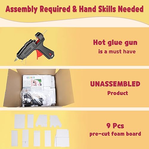 Miniatura 2 de imprsv Números de marquesina, números iluminados de marquesina de 3 pies para decoraciones de fiesta de primer cumpleaños, números de mosaico para