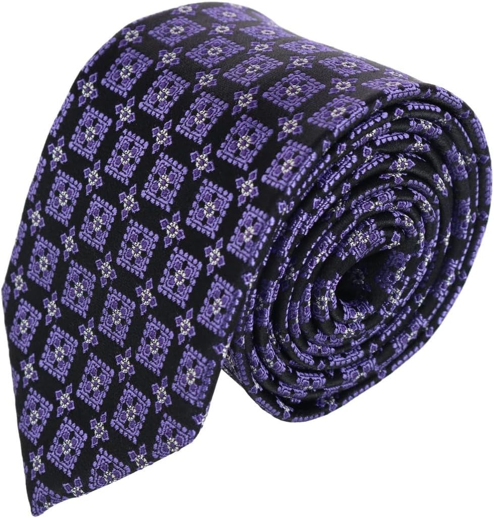 Trafalgar Men's Azzimato Diamond Stately Silk Necktie