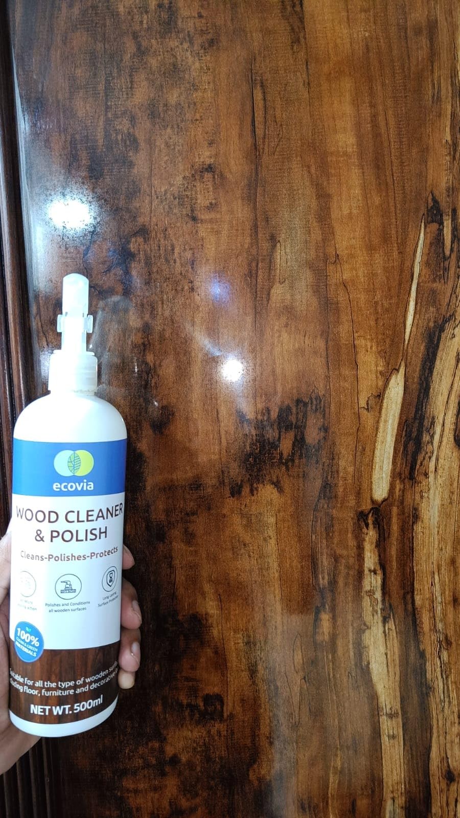 Ecovia Organic Wood Cleaner and polish | Furniture Polish| Wooden Floor ...