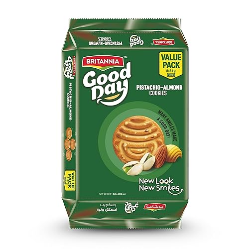 Miniatura 10 de Britannia Galletas de anacardo Good Day, 231 g (8.1 oz) - Galletas crujientes de anacardo, aperitivo perfecto para el té y en cualquier momento