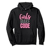 Funny Developer Gift Hoodie For Women Girls Make Code