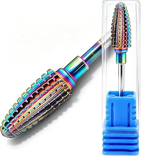 FANTEXY 3/32" Carbide Nail Drill Bits, Tungsten Steel Cuticle Drill Bits