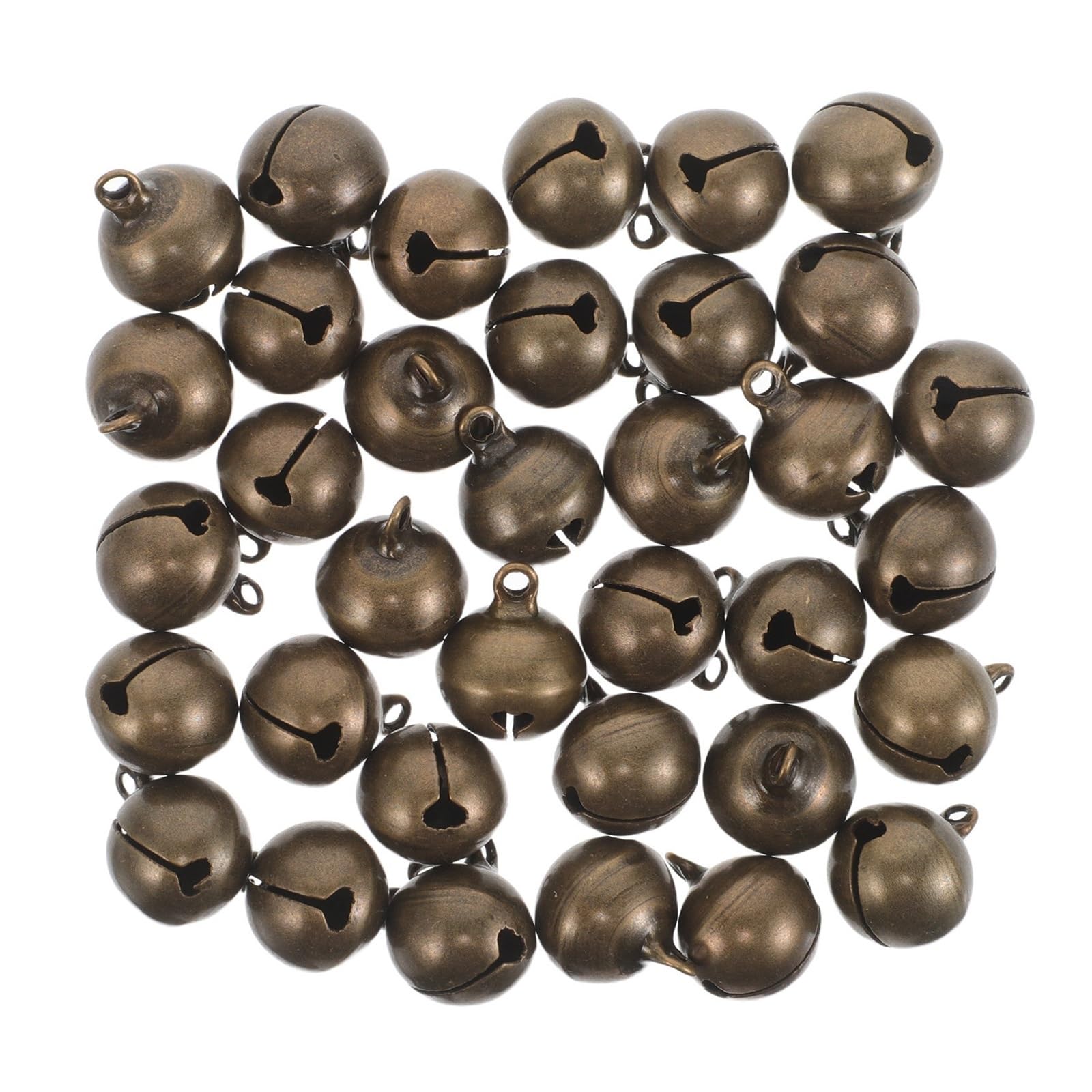 Christmas Bells 50Pcs Retro Vintage Brass Bells Mini Small Crafts Jewelry Collar Charms Wedding Holiday Decoration Accessories for Festival And Party Holiday Decorations